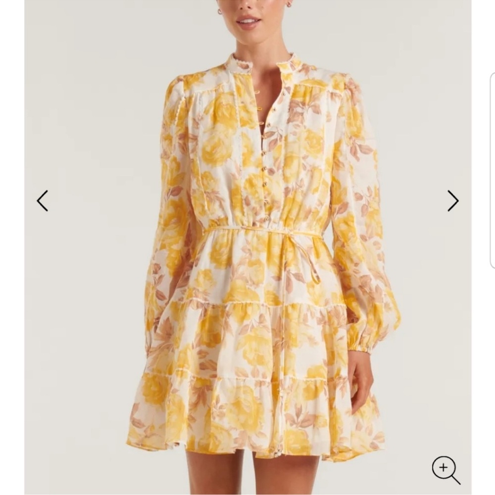 Ever New Valencia Lace Trim & Linen Mini Dress - Picture 3 of 9